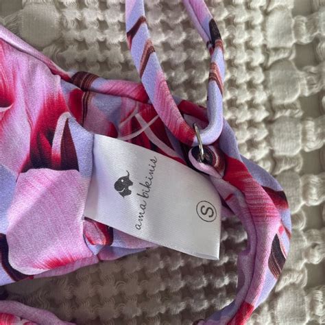 Ama Bikinis Swim Ama Bikini Water Lily Bikini Knotted Top Poshmark