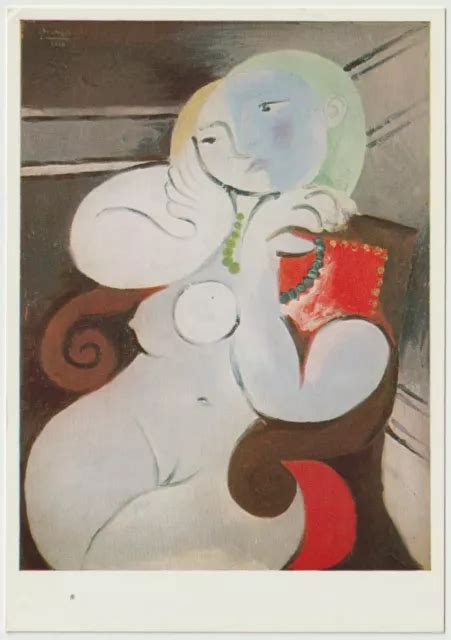 NUDE WOMAN IN A Red Armchair By Pablo Picasso Poster Or Wall Sticker