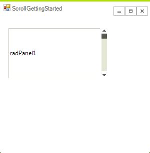 Getting Started Winforms Scrollbar Control Telerik Ui For Winforms