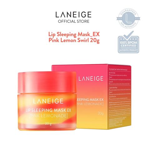 Jual Laneige Lip Sleeping Mask Ex Pink Lemonade 20gr Edisi Summer