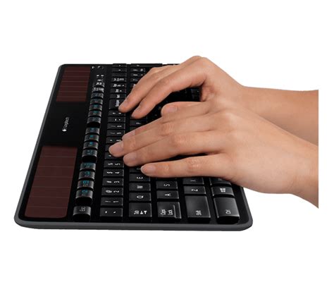 Logitech K750 Solar Wireless Keyboard with Power Monitor App