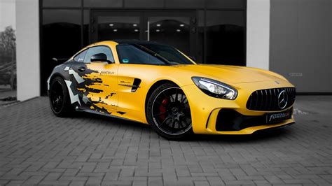 Fostla De Unser Camo Sunflower Matt Design Amg Gt R 2017 Mit Mega Sound Youtube