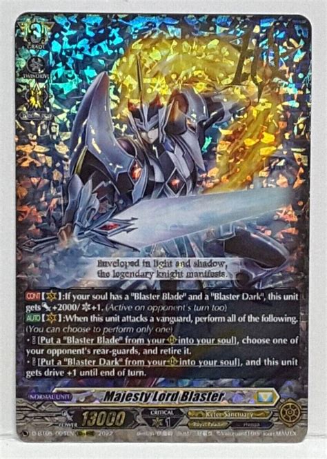 Bushiroad Cardfight Vanguard Majesty Lord Blaster D BT05 004EN 10th RRR