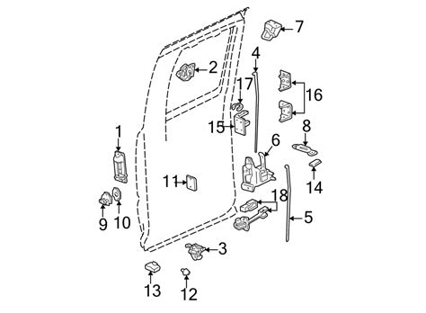 Chevy Silverado Door Latch Assembly Diagram