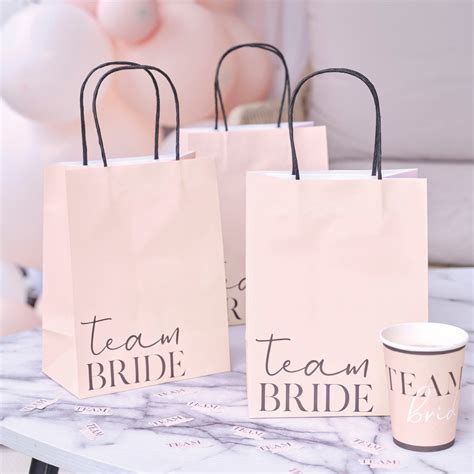 Team Bride Hen Party Bags Bachelorette Party Favor Bags Bridal Shower