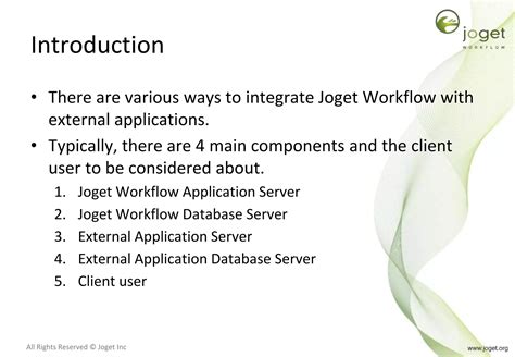 Joget Workflow V6 Training Slides 18 Integrating With External