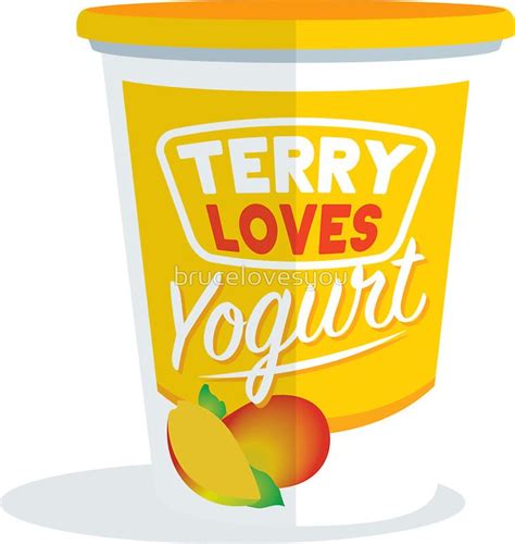 Terry LOVES Yogurt Sticker by brucelovesyou | Terry, Yogurt, Love