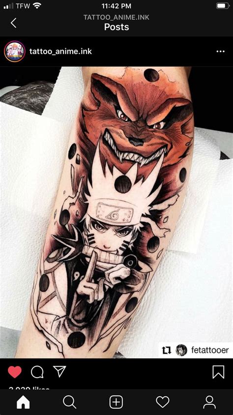 Pin On Anime Tattoos Naruto Tattoo Anime Tattoos Tattoos