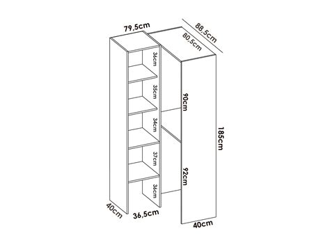 Armario Dalmic Estructura Para Vestidor De Esquina Perchero De