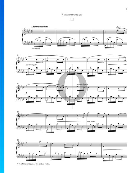 Romance Sans Paroles Op 17 No 3 Gabriel Fauré Piano Sheet Music