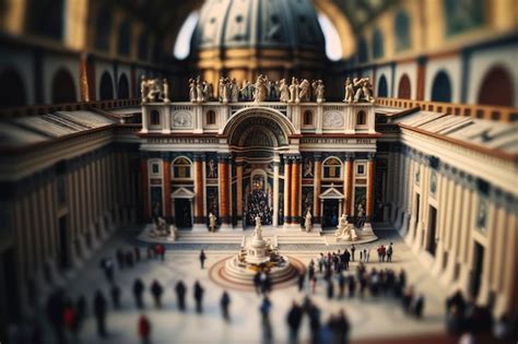 Premium AI Image | Aerial View of the Sistine Chapel in Vatican City