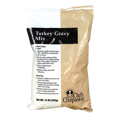 GRAVY MIX, TURKEY, 8/15 OZ BAGS - Churchfield Trading Company