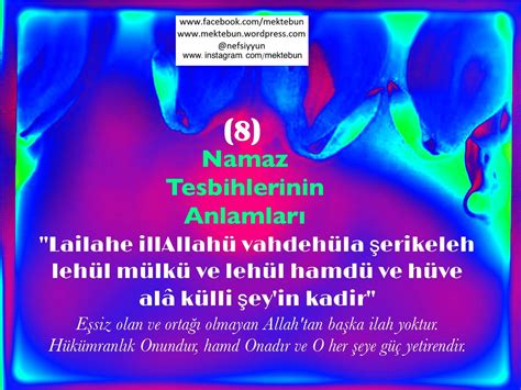 Bir Kisi Turkey On Twitter Neml D R Namaz Tesb Hler N N Anlamlari