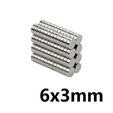 50 100 200pcs 6x3 Mm Disc Bulk Sheet Neodymium Magnet 6mmx3mm Small