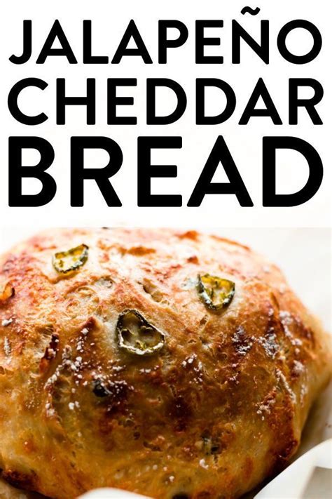 No Knead Jalape O Cheddar Bread In Cheddar Bread Recipe Bread