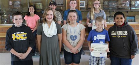 PWMS Outstanding Yellowjackets for 4th Quarter 2018 | Perham-Dent ...