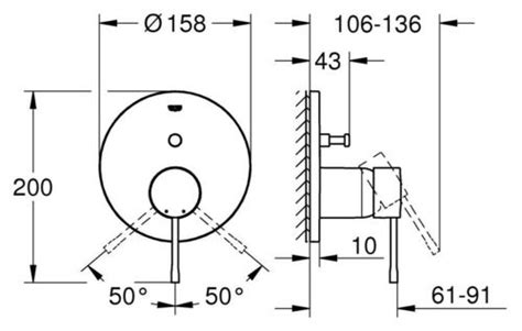 Grohe Set Essence Up Unterputz Regenduschkopf Jowi Kopfbrause N