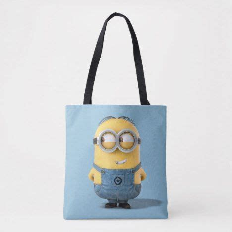 Despicable Me Minion Dave Smiling Tote Bag Zazzle Minion Dave