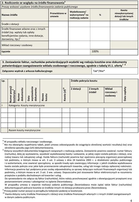 WZÓR SPRAWOZDANIA Z WYKONANIA ZADANIA PUBLICZNEGO PDF Darmowe pobieranie