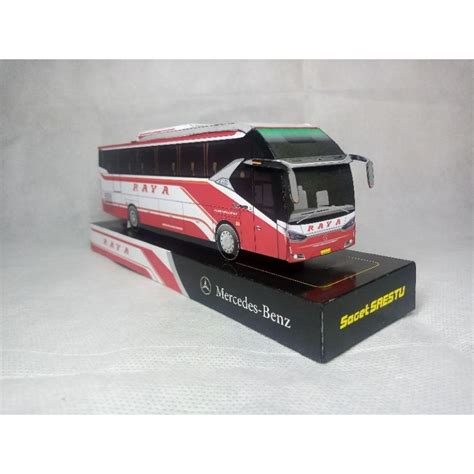 Jual Miniatur Bis Bus Papercraft Raya Dwi Raya Laksana Legacy Sr Hd