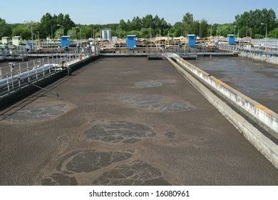 One Settling Tank Wastewater Treatment Plant Stock Photo 16080961 ...