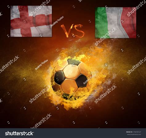 Hot Soccer Ball Fires Flame Friendly Stock Photo 174418127 Shutterstock