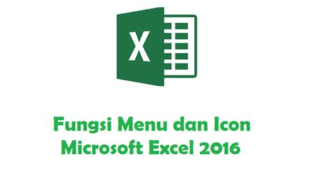 Fungsi Icon Microsoft Excel Beserta Gambarnya Materisekolah Github Io