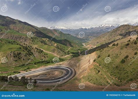 Winding Roads Through Valleys And Karst Mountain Scenery In The North