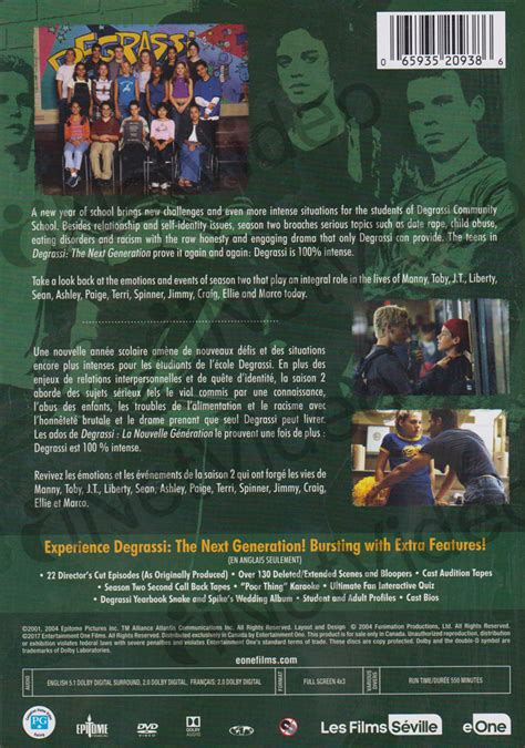 Degrassi The Next Generation Season 2 Boxset Bilingual On Dvd Movie