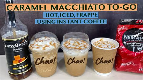 Instant Coffee Easy Caramel Macchiato Hot Iced Frappe Part 3 Of 4 Youtube