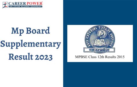 Mp Board Supplementary Result 2023 Out Mpbse 12th And 10th Result Link