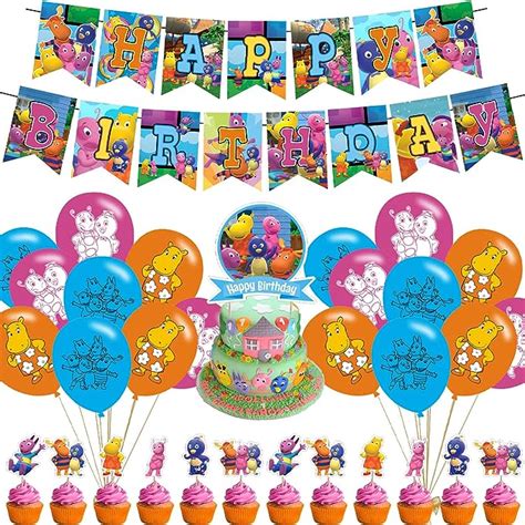 Amazon 32Pcs The Backyardigans Birthday Party Decorations Party