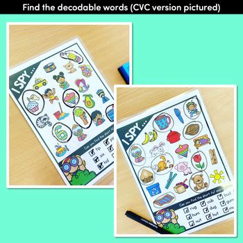 I Spy For Consonant Digraph Words Phonics Templates By Mrs Learning Bee