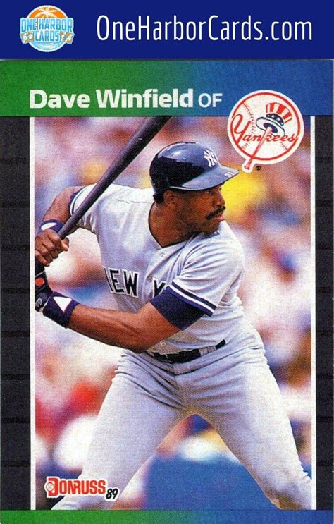 Donruss New York Yankees Baseball Card Dave Winfield Ebay