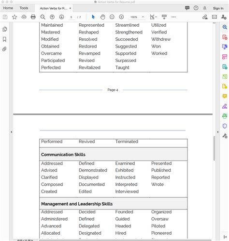 Resume Action Verbs - Workfuel