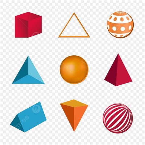 D Shapes Geometry Vector Png Images D Geometry Shapes Png D Design