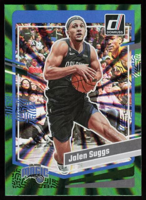 2023 24 DONRUSS JALEN Suggs 172 BASKET Orlando Magic Olo Laser Verde