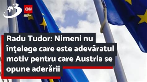 Radu Tudor Nimeni nu înţelege care este adevăratul motiv pentru care