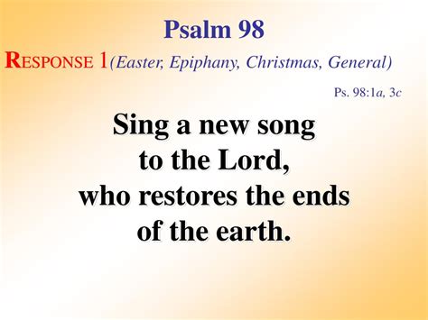 Ppt Psalm 98 Response 1 Powerpoint Presentation Free Download Id