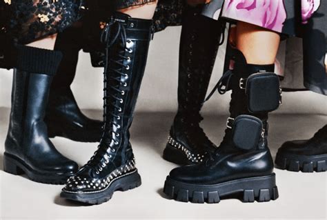 Top Imagen Prada Combat Boots Sizing Abzlocal Mx