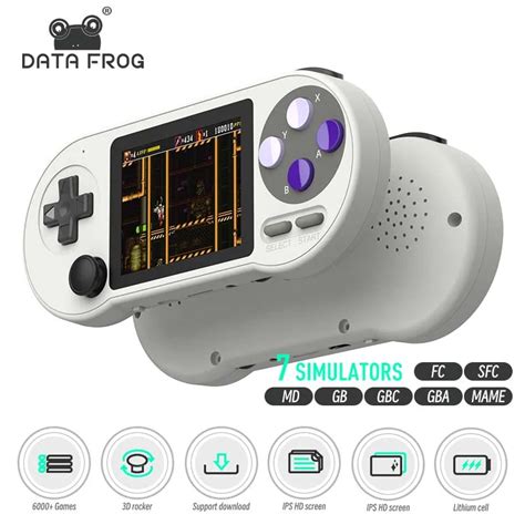 DATA FROG SF2000 3 Inch IPS Screen Handheld Game Console Portable Retro