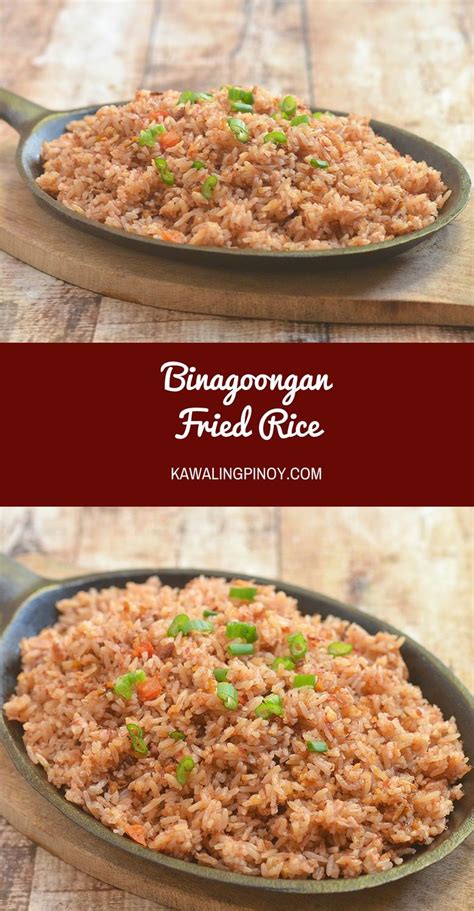 Binagoongan Fried Rice Made With Day Old Rice And Pungent Shrimp Paste