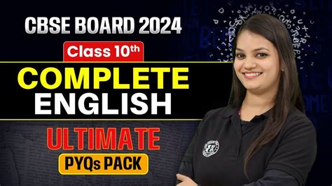 Complete English Pyqs Class Cbse Class English Pyqs One Shot