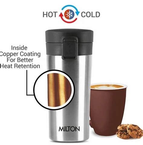 Stainless Steel Milton Coffee Mug Thermosteel Hot Or Cold Insulated Flask Ml At Rs