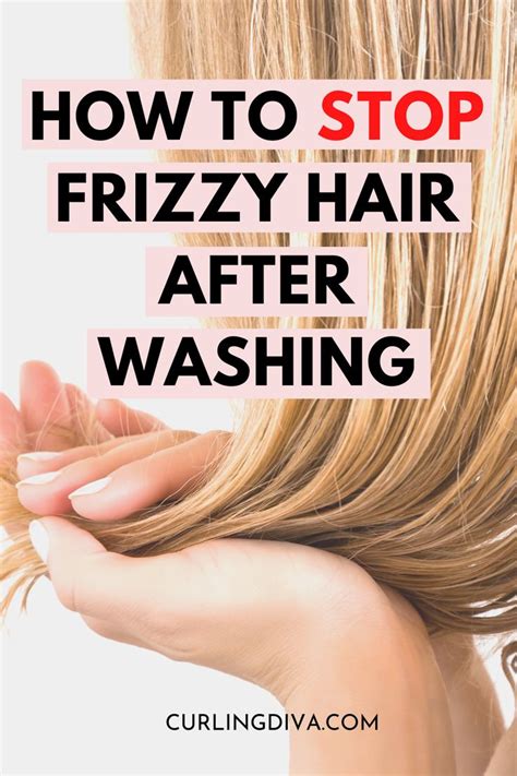 How To Stop Frizzy Hair After Washing Frizzy Hair Frizzy Hair Tips