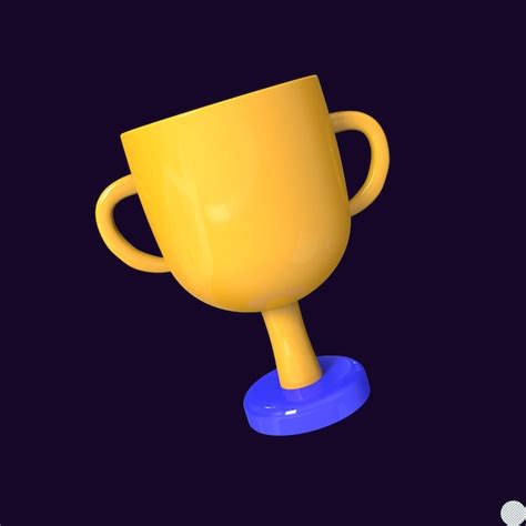 Premium Psd Sports Trophy Cup 3d Render Illutration For Winner Sucess