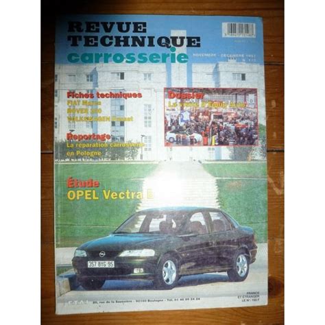 RTA Revue Technique Carrosserie OPEL VECTRA B