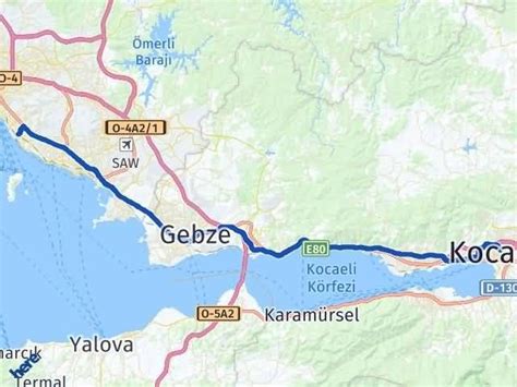 İstanbul Maltepe Kocaeli Arası Kaç Km Saat Yol Tarifi