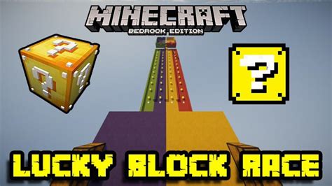 Buildsbrodys Lucky Blocks Race Map Mcpe 1Minecraft