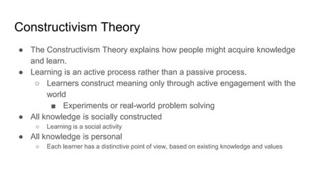 The Evolution Of Constructivism Cognitivism And Behaviorism PPT